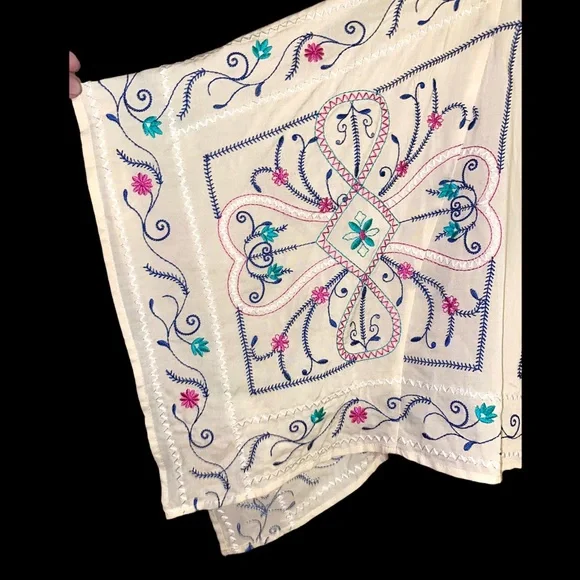 Chicos Gorgeous embroidered boho layered top Sm O - Picture 15 of 15